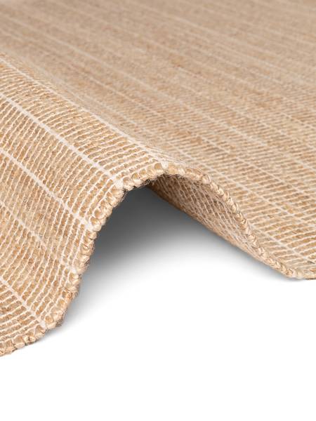 Juteteppich Birka Jute / Baumwolle - Goldbraun - 120 x 170 cm