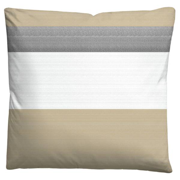 Housse de couette en flanelle à rayures Flanelle - 135 x 200 cm + oreiller 80 x 80 cm