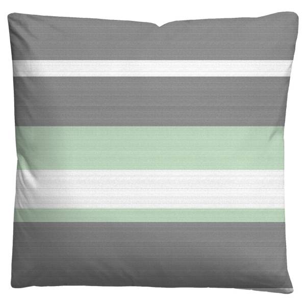 Housse de couette en flanelle à rayures Flanelle - Avocat - 135 x 200 cm + oreiller 80 x 80 cm