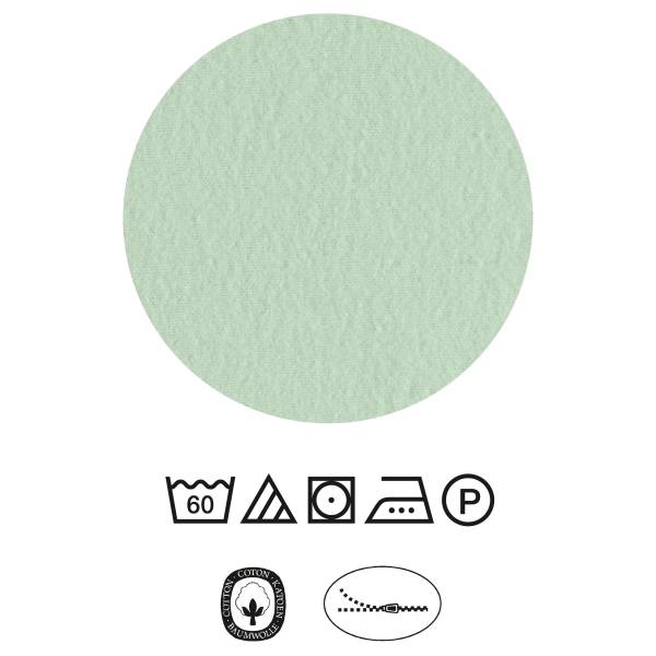Housse de couette en flanelle à rayures Flanelle - Avocat - 135 x 200 cm + oreiller 80 x 80 cm