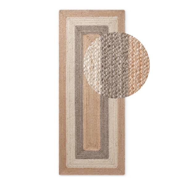 Juteläufer Juno Fusion Jute - Beige - 80 x 200 cm