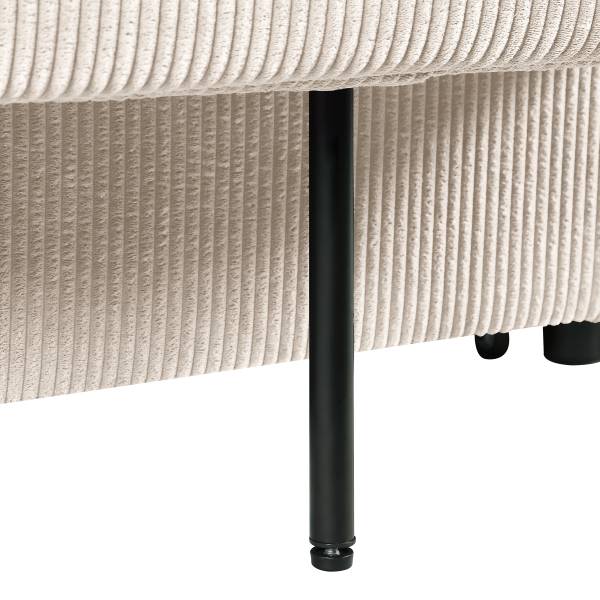 Schlafsessel SOLAY Cordstoff Lola: Altweiß