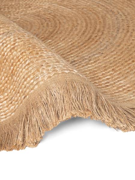 Juteteppich Nuru rund Jute - Beige - Durchmesser: 200 cm