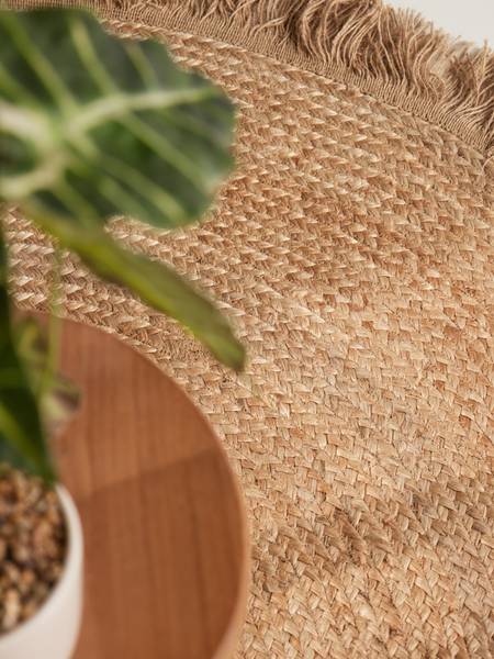 Juteteppich Nuru rund Jute - Beige - Durchmesser: 200 cm