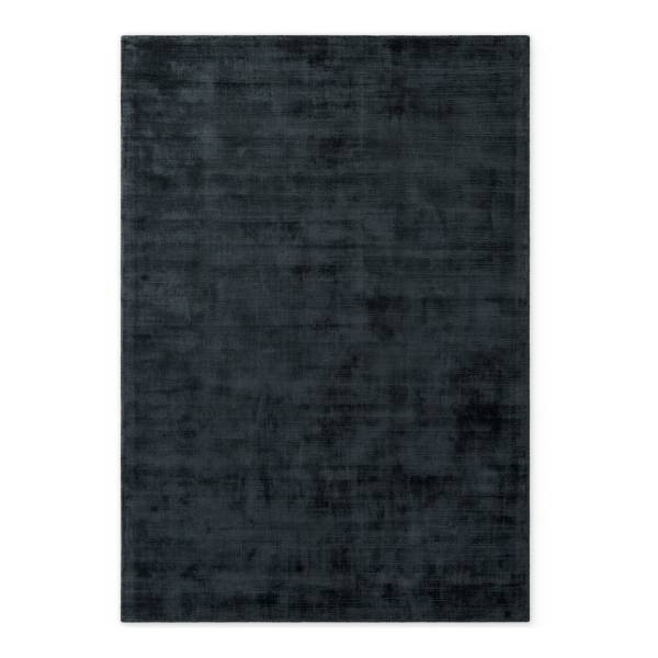 Viskoseteppich Noemi Viskose / Baumwolle - Schwarz - 160 x 230 cm