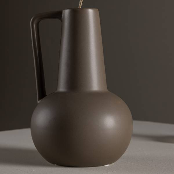 Vase Lane grès - marron