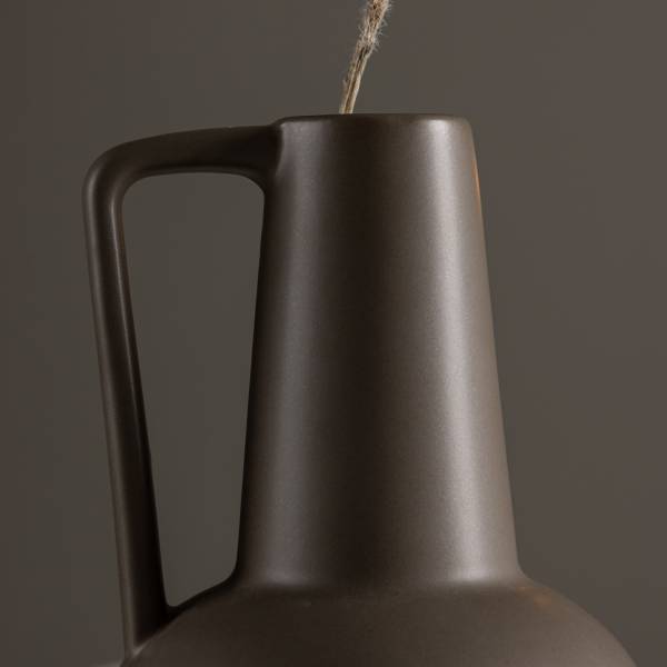 Vase Lane grès - marron