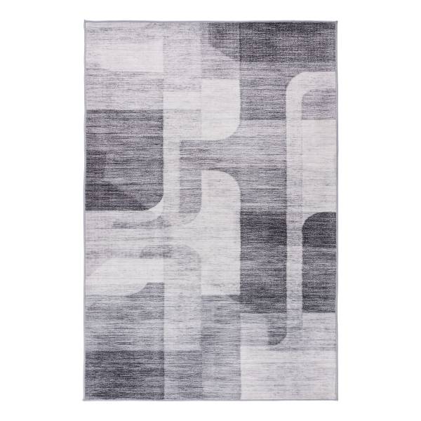 Kurzflorteppich Bluster 225 Webstoff - Grau - 120 x 170 cm