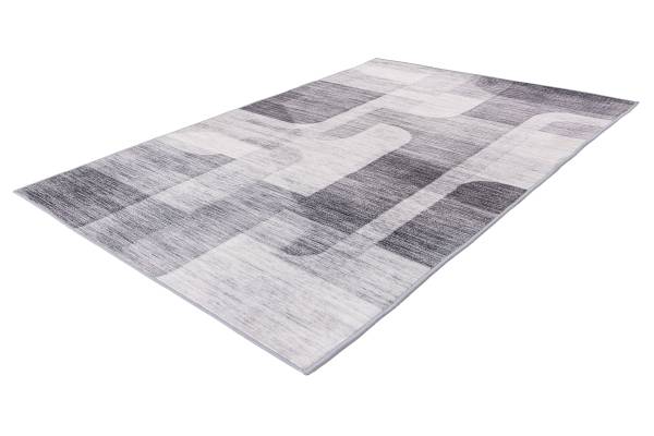 Kurzflorteppich Bluster 225 Webstoff - Grau - 120 x 170 cm