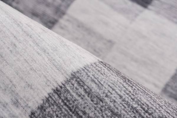 Kurzflorteppich Bluster 225 Webstoff - Grau - 120 x 170 cm