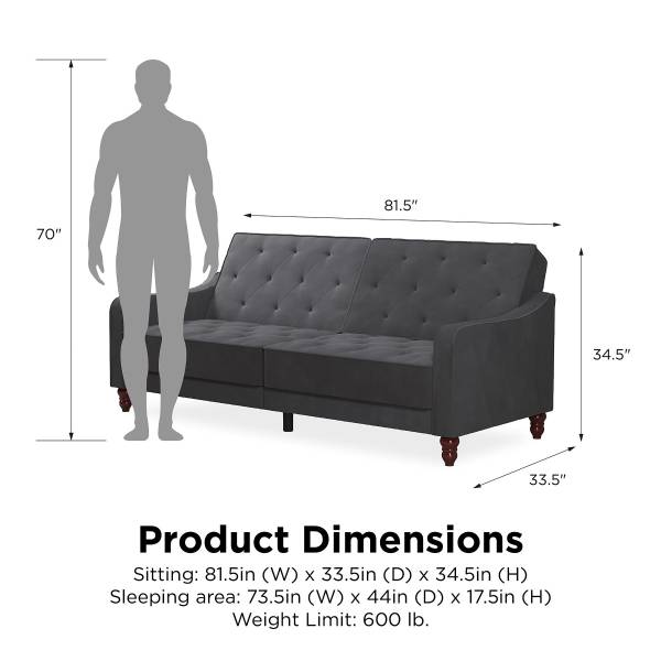 Schlafsofa Ushau Grau