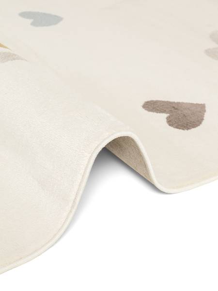 Kinderteppich Skyla rund Polypropylen / Jute - Creme