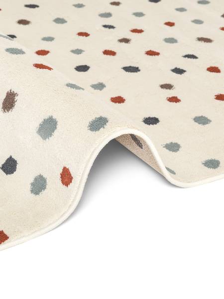 Kinderteppich Konfetti Polypropylen / Jute - Mehrfarbig - 120 x 170 cm