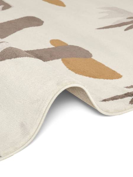 Tapis enfant Dino Polypropylène / Jute - Crème - 120 x 170 cm