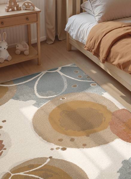 Kinderteppich Marigold Polypropylen / Jute - Creme / Braun - 120 x 170 cm