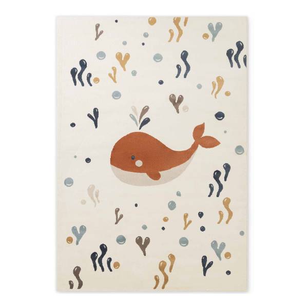 Kinderteppich Moby Polypropylen / Jute - Creme - 200 x 290 cm