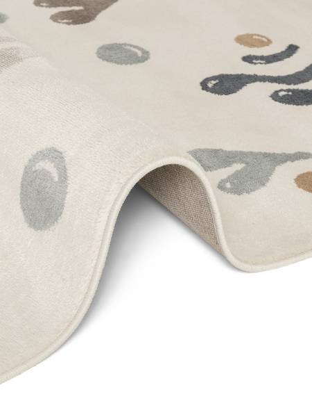 Kinderteppich Moby Polypropylen / Jute - Creme - 200 x 290 cm