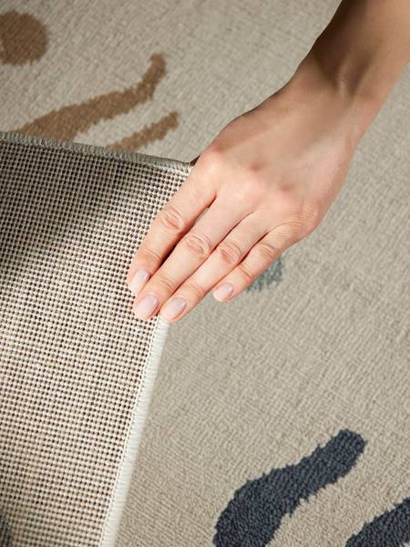 Kinderteppich Moby Polypropylen / Jute - Creme - 200 x 290 cm