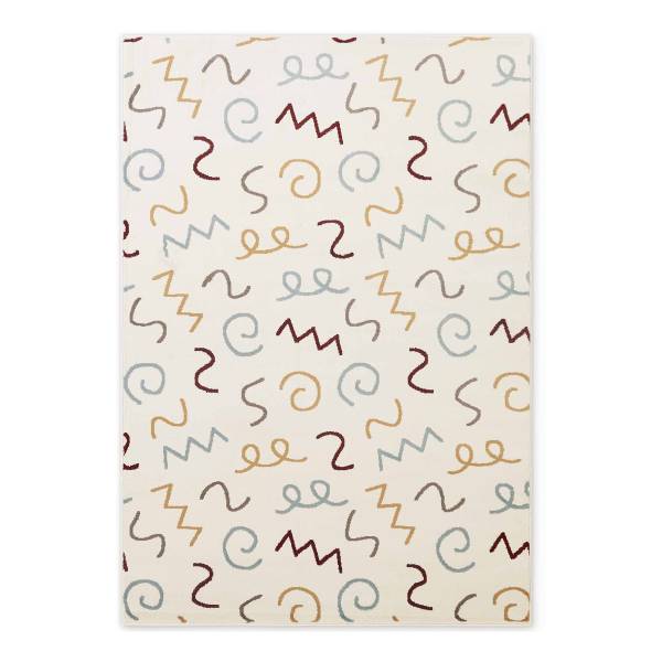 Kindervloerkleed Fiete polypropeen/jute - crèmekleurig - 120 x 170 cm