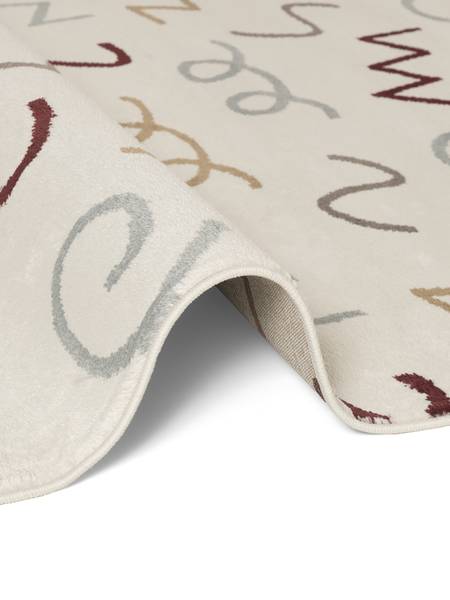 Kindervloerkleed Fiete polypropeen/jute - crèmekleurig - 120 x 170 cm