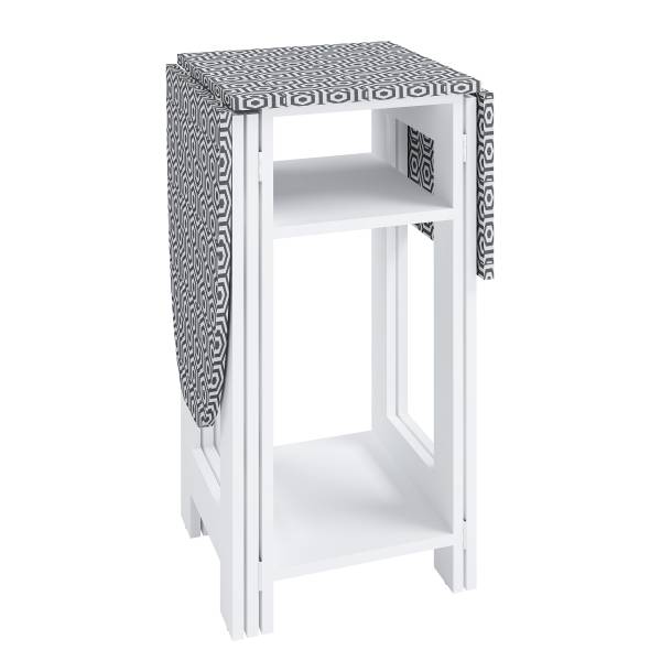 Bügelregal Bigalos Weiß - Baumwollstoff - 112 x 75 x 37 cm