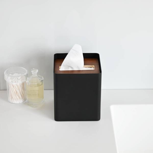 Taschentuchbox Rin Würfel Schwarz