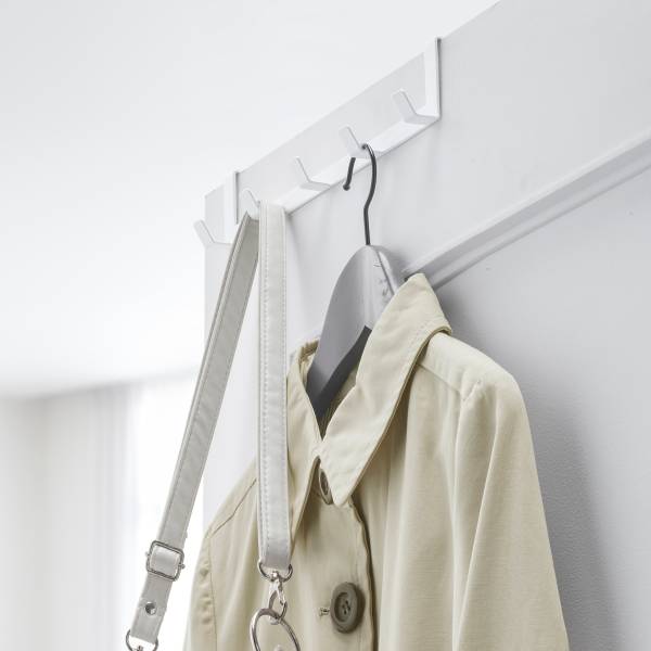 Barre de crochets de porte Smart Blanc