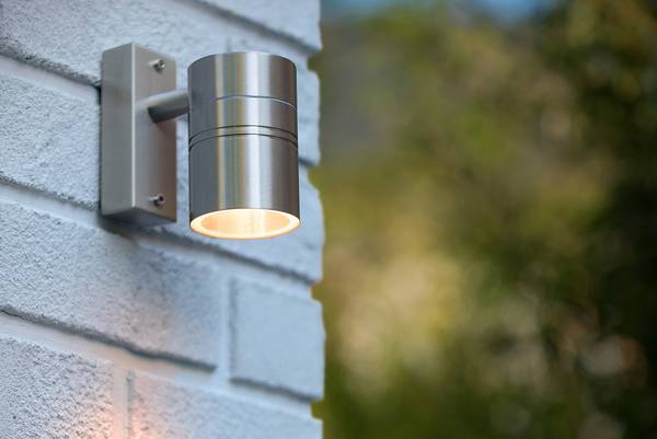 LED-Außenwandleuchte Arne Typ C Stahl - Silber