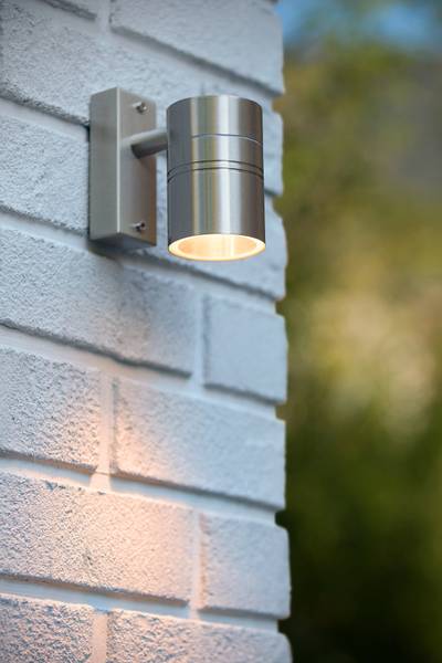 LED-Außenwandleuchte Arne Typ C Stahl - Silber
