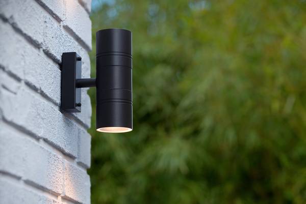 LED-Außenwandleuchte Arne Typ D Stahl - Schwarz