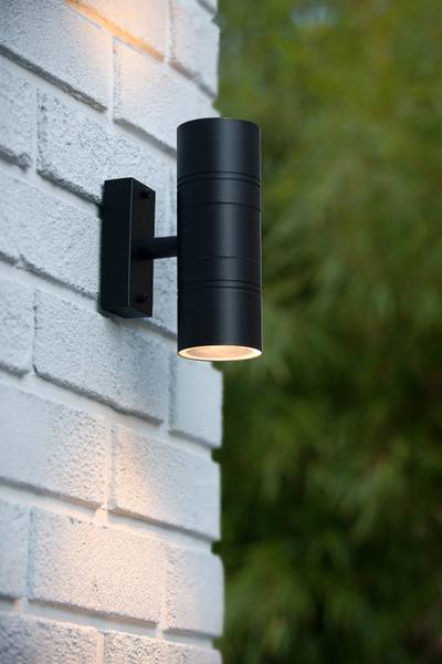 LED-Außenwandleuchte Arne Typ D Stahl - Schwarz