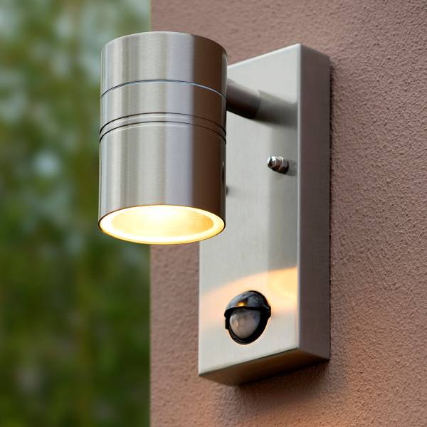 LED-Außenwandleuchte Arne Typ A Stahl - Silber
