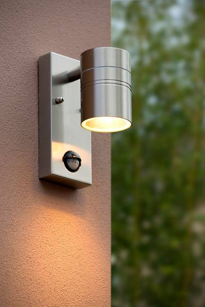 LED-Außenwandleuchte Arne Typ A Stahl - Silber