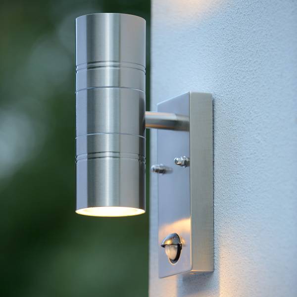 LED-Außenwandleuchte Arne Typ B Stahl - Silber