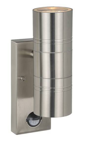 LED-Außenwandleuchte Arne Typ B Stahl - Silber