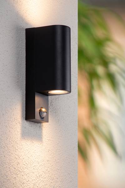 Außenwandleuchte Zaro Typ D Aluminium - Schwarz - Höhe: 23 cm
