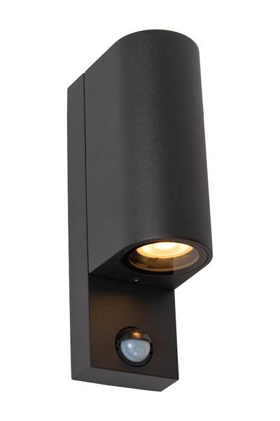 Außenwandleuchte Zaro Typ D Aluminium - Schwarz - Höhe: 23 cm