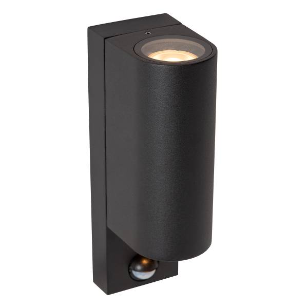Außenwandleuchte Zaro Typ D Aluminium - Schwarz - Höhe: 23 cm