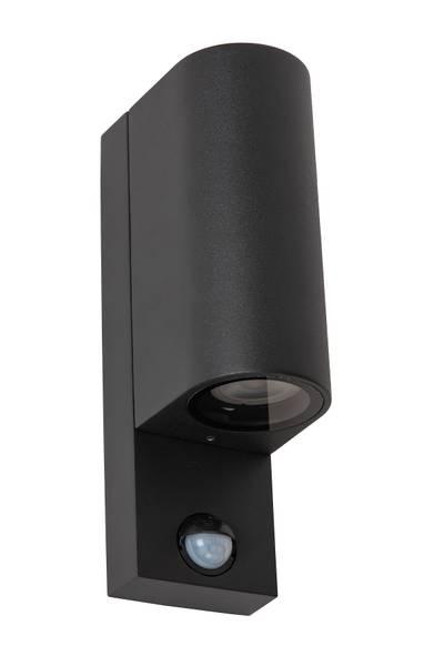 Außenwandleuchte Zaro Typ D Aluminium - Schwarz - Höhe: 23 cm