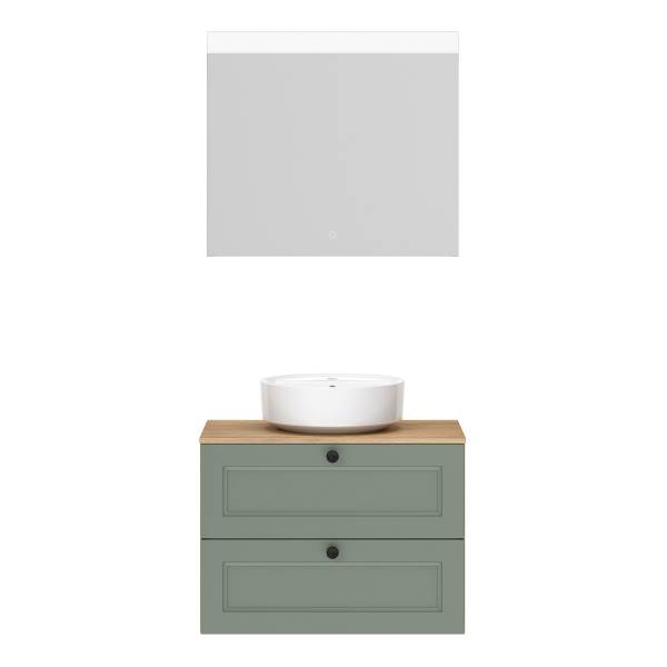 Badset Cascada 2-teilig Kombi A Schilfgrün - Breite: 80 cm