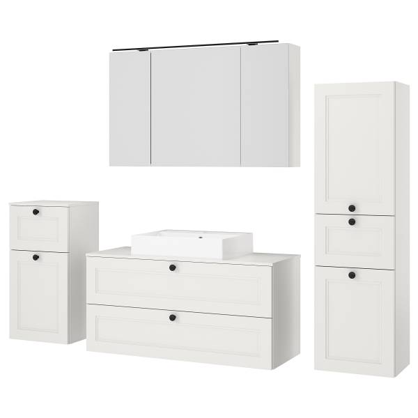 Badset Cascada 4-teilig Kombi I Weiß - Breite: 210 cm