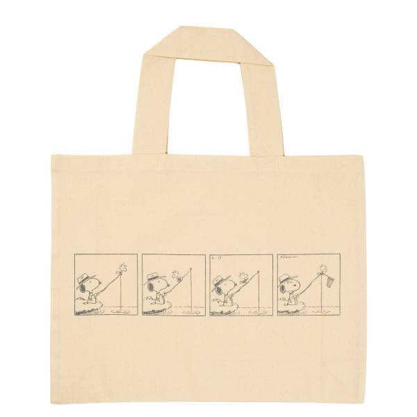 Tragetasche PEANUTS Comic Angel Baumwolle - Grau