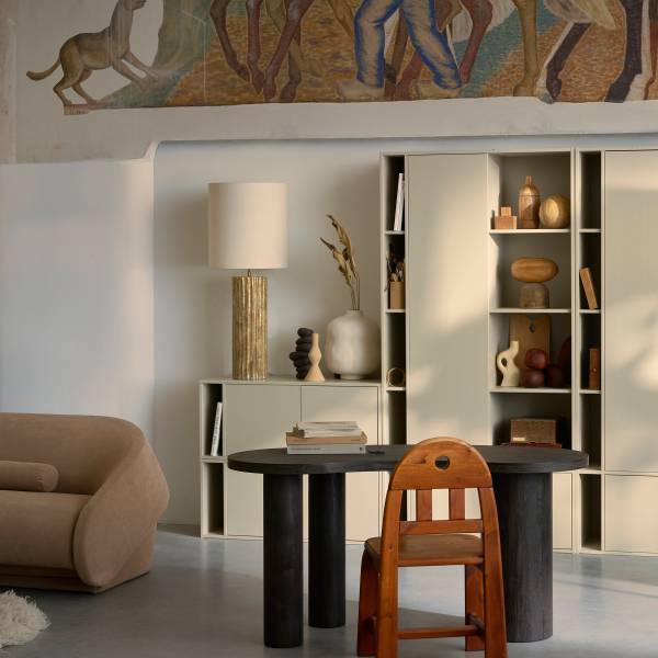 Schreibtisch Maan Braun - Holzwerkstoff - 150 x 75 x 70 cm