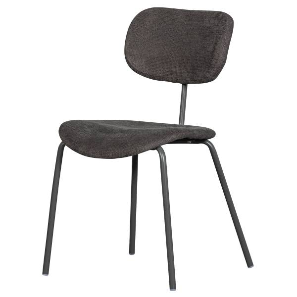 Esszimmerstuhl Link 2er-Set Grau - Webstoff - Eisen - 54 x 78 x 45 cm