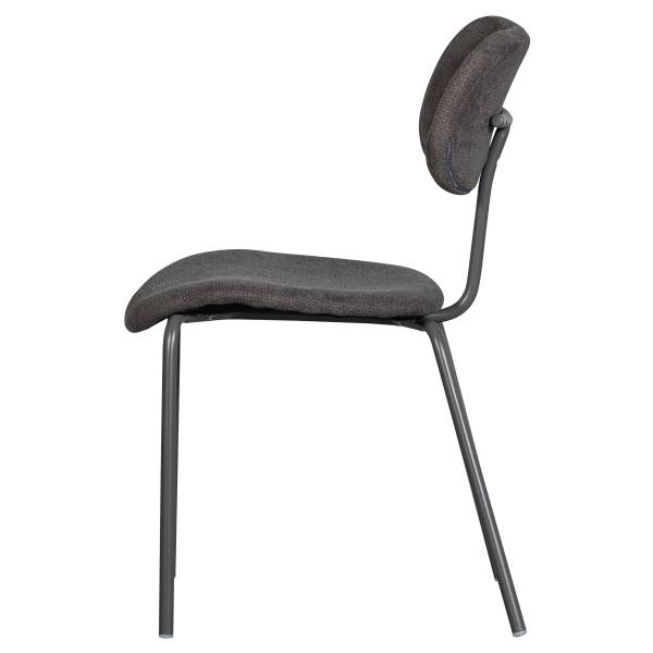 Esszimmerstuhl Link 2er-Set Grau - Webstoff - Eisen - 54 x 78 x 45 cm