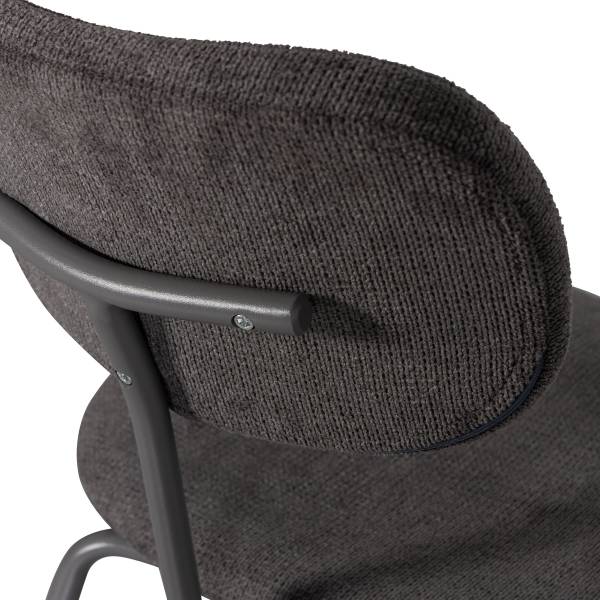 Esszimmerstuhl Link 2er-Set Grau - Webstoff - Eisen - 54 x 78 x 45 cm