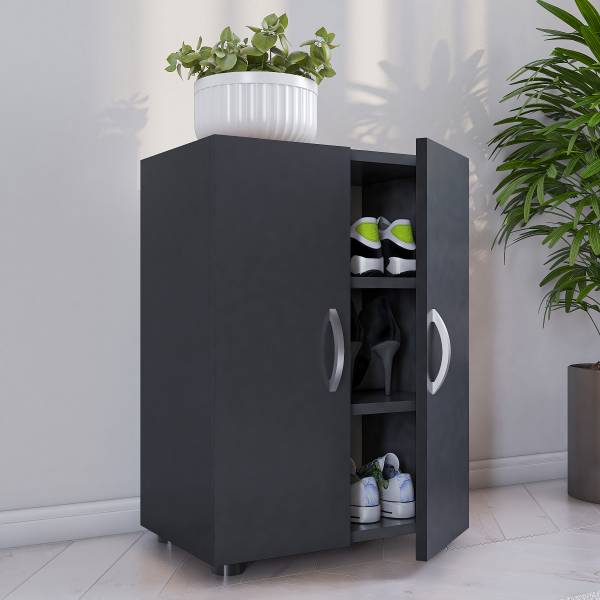 Kommode Ulas Anthrazit - Höhe: 74 cm