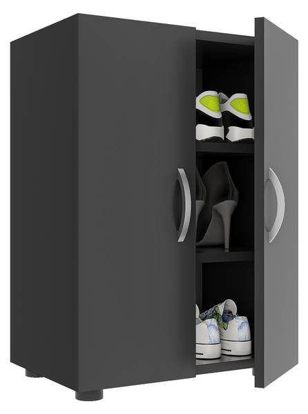 Kommode Ulas Anthrazit - Höhe: 74 cm