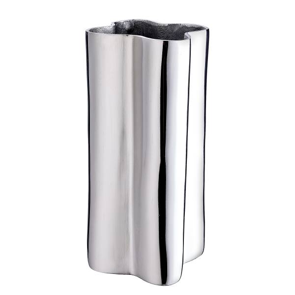 Vase CHROME Aluminium - Silber - Höhe: 30 cm