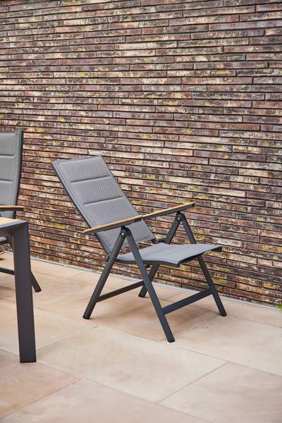 Klappstuhl Paolbo Aluminium / PVC - Grau